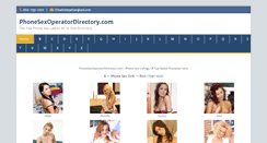 Desktop Screenshot of phonesexoperatordirectory.com