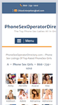 Mobile Screenshot of phonesexoperatordirectory.com
